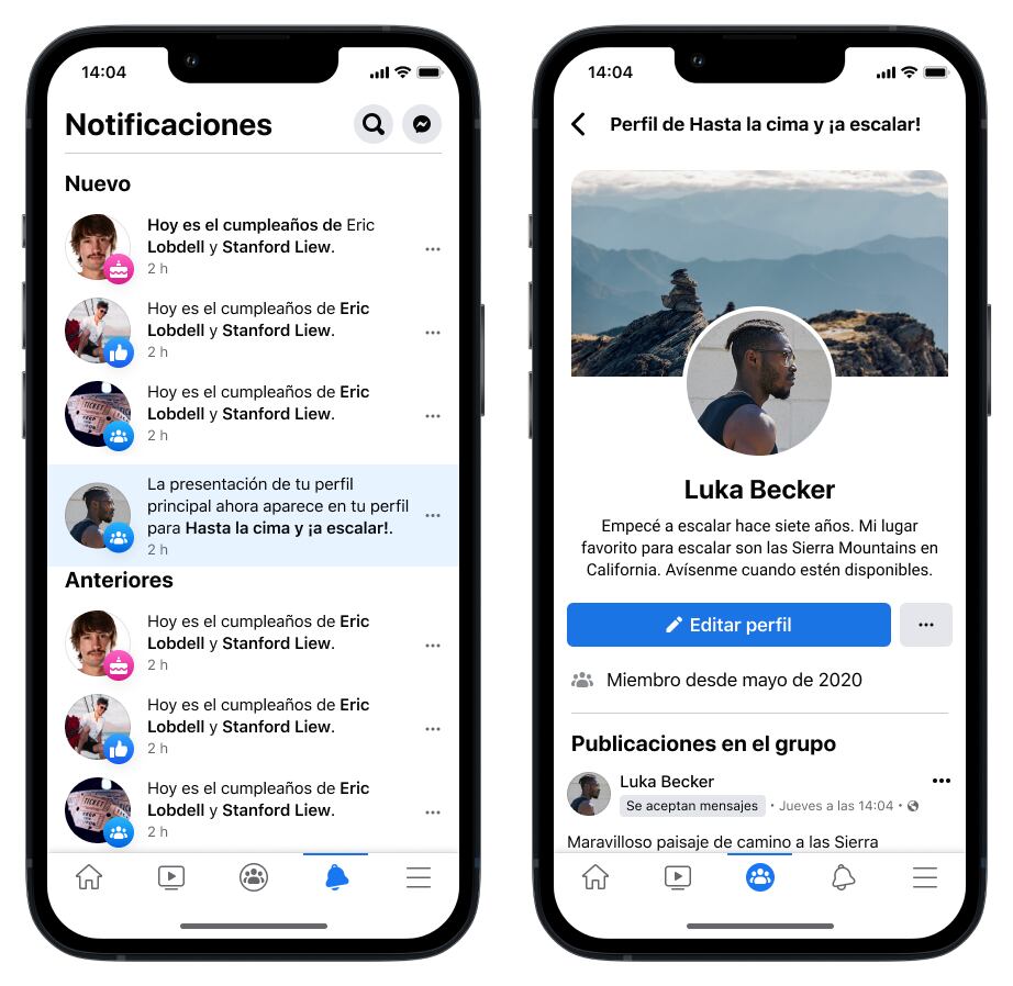 Cambios en Grupos de Facebook