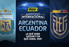 Argentina vs. Ecuador: en qué canal de TV ver el partido en tu casa