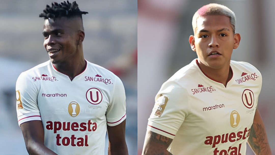 Segundo Portocarrero y Nelson Cabanillas se repartieron el protagonismo en el carril izquierdo de Universitario. (Foto: Getty Images)