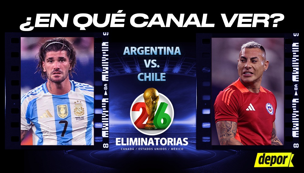 En qué canales TV ver Argentina vs. Chile por Eliminatorias Mundial 2026.