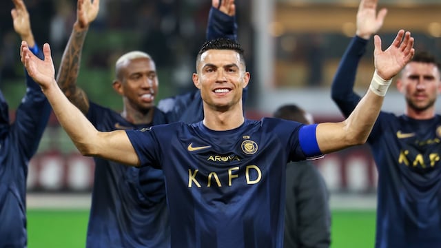Máximo goleador: gol 54 de Cristiano Ronaldo para el 4-1 del Al Nassr vs. Al Taawon
