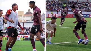 Universitario enfocado en Comerciantes Unidos antes del clásico