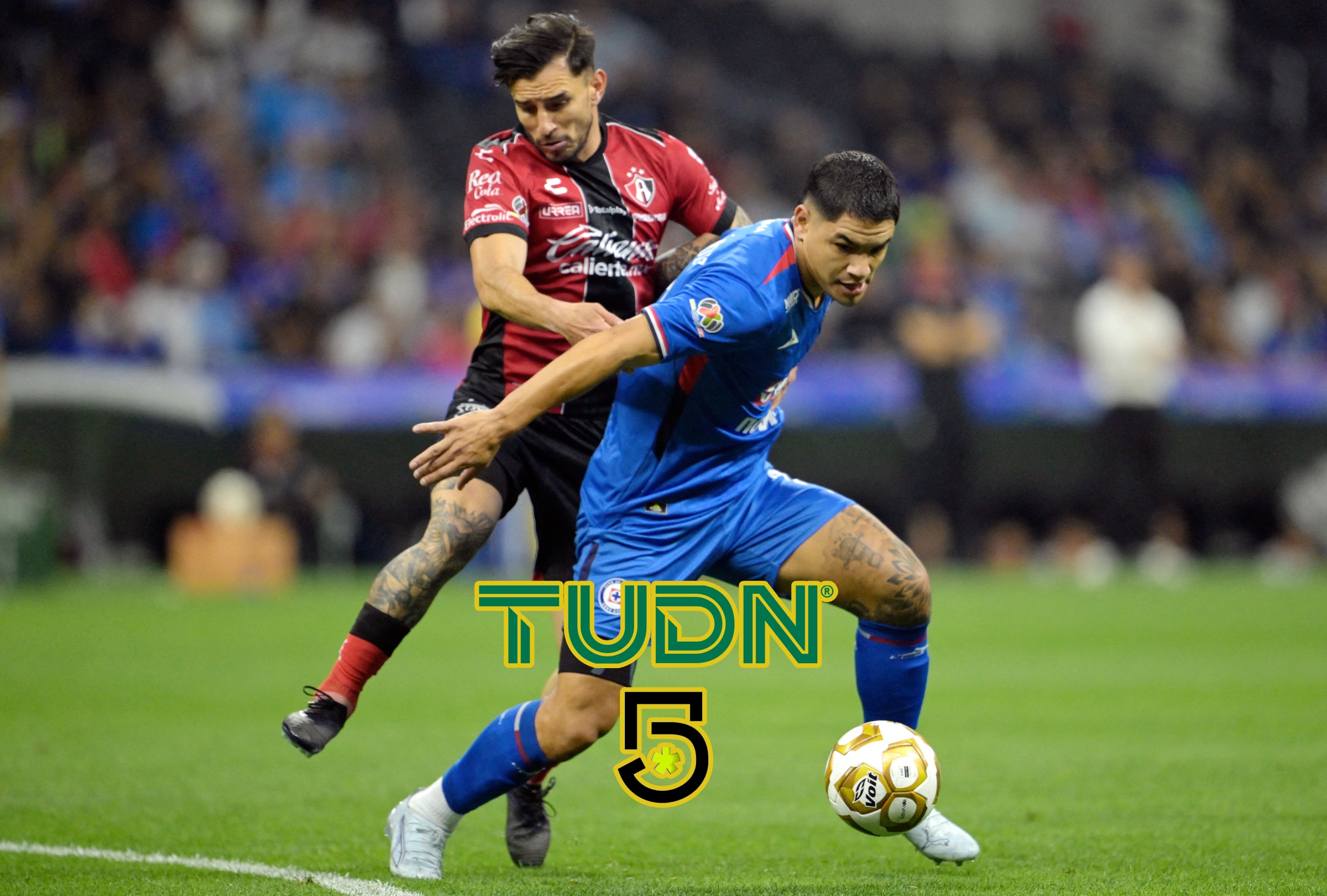 CDMX (MÉXICO), 22/08/2026.- Cobertura oficial de TUDN y Canal 5 EN VIVO GRATIS para ver el partido Cruz Azul vs. Atlas hoy por la Jornada 5 del Torneo Apertura 2026 de la Liga MX en el Estadio Banorte de la Ciudad de México. FOTO DE ALFREDO ESTRELLA PARA AFP