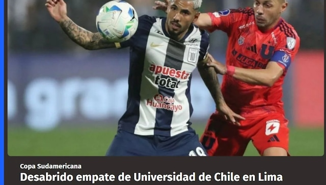 La reacción de la prensa chilena tras el empate entre Alianza Lima y la U. de Chile en Matute. (Imagen: Captura)
