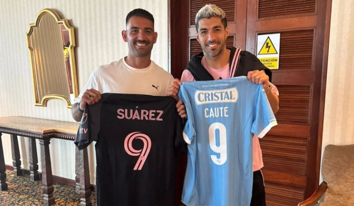 Martín Cauteruccio se reencontró con Luis Suárez durante su visita a Lima (Foto: Instagram / @mcaute).