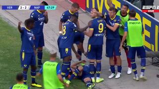 Insólito: jugador en la Serie A noquea a compañero mientras celebra su gol [VIDEO]