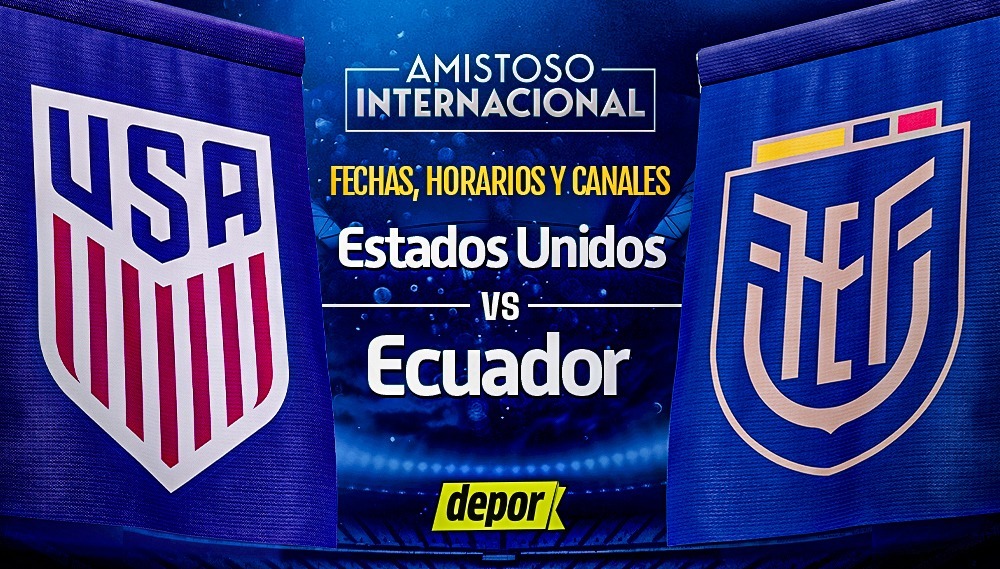 Estados Unidos vs. Ecuador en amistoso. (Diseño: Christian Marlow)