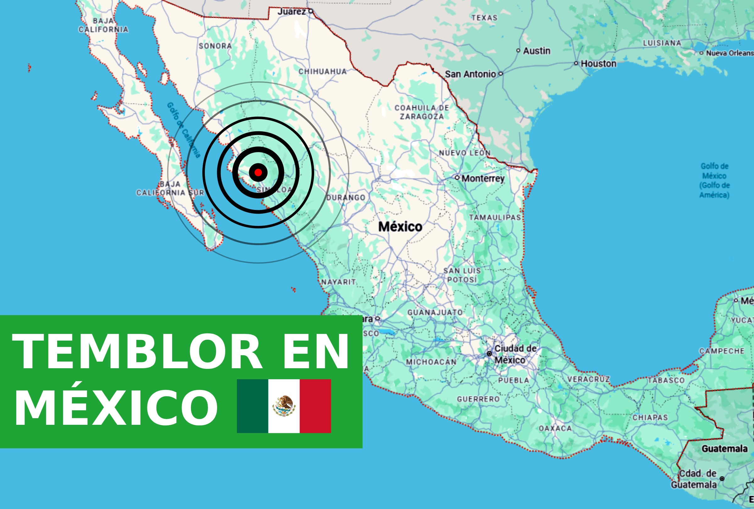 CIUDAD DE MÉXICO (MÉXICO), 06/01/2026.- Consulta los temblores de hoy en México, martes 06 de enero de 2026: magnitudes, zonas epicentrales y recomendaciones de protección civil. IMAGEN CREADA POR NOÉ YACTAYO CON GOOGLE MAPS PARA DEPOR.COM