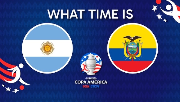 Watch the 2024 Copa America quarterfinals from anywhere! Find out what time Argentina vs. Ecuador kicks off in your time zone in countries such as the US, United Kingdom and Australia. | Photo by Canva / Depor Composition