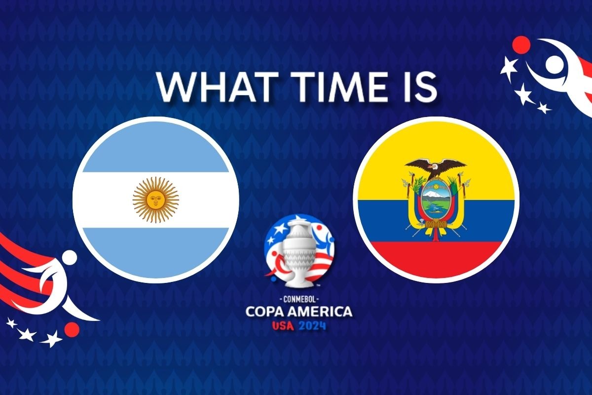 Watch the 2024 Copa America quarterfinals from anywhere! Find out what time Argentina vs. Ecuador kicks off in your time zone in countries such as the US, United Kingdom and Australia. | Photo by Canva / Depor Composition
