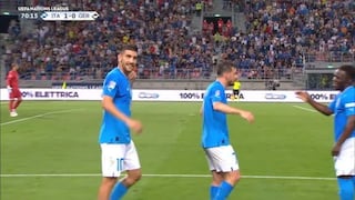 Apareció como ‘9′: el gol de Lorenzo Pellegrini para el 1-0 de Italia vs. Alemania [VIDEO]