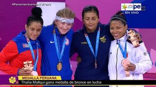 Puño en alto en el podio: así fue la premiación de Thalía Mallqui tras ganar el bronce en Lima 2019 [VIDEO]