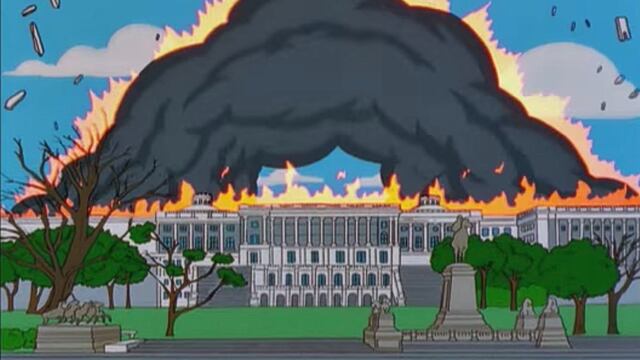 ¿Los Simpson lo volvieron a hacer? Se vuelve viral episodio del “asalto” al Capitolio de Estados Unidos 