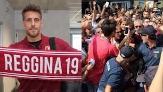 Germán Denis llegó a Italia y cientos de fanáticos le dieron la bienvenida [VIDEO]