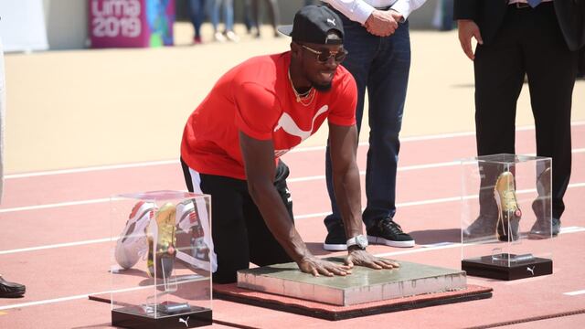 ¡Un rayo cayó en Lima! Usain Bolt quedó inmortalizado en la nueva pista atlética de la Videna [VIDEO]