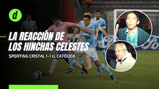 Sporting Cristal 1 - 1 U. Católica: La molestia de los hinchas celestes tras el empate en Copa Libertadores
