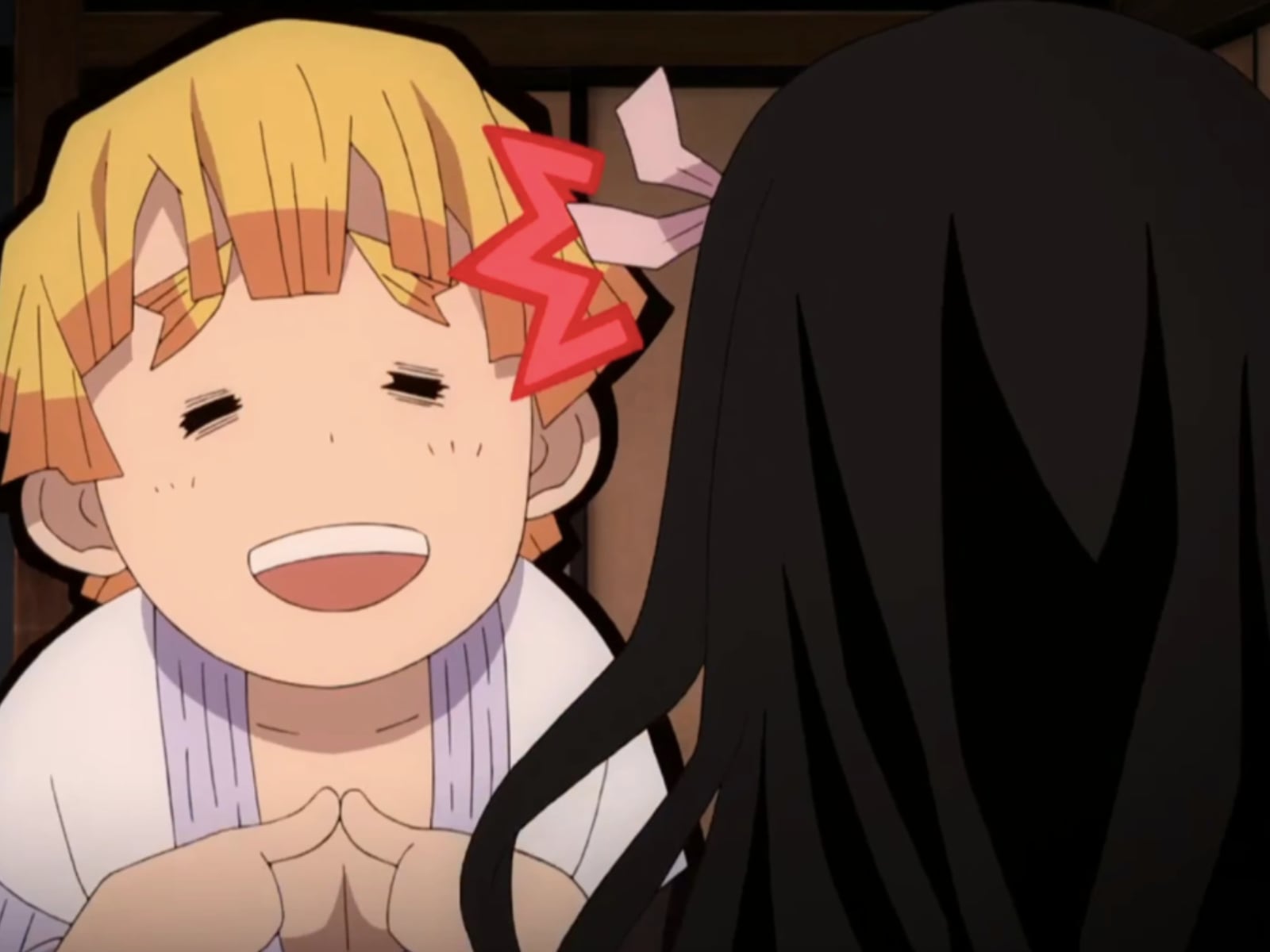 Durante toda la serie de "Kimetsu no Yaiba", Zenitsu está interesado en Nezuko, pero ¿su sentimiento es correspondido? (Foto: Ufotable)