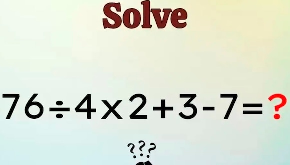 RETO MATEMÁTICO | Es importante enfocarse por completo para resolver de manera correcta la ecuación. | Foto: fresherslive