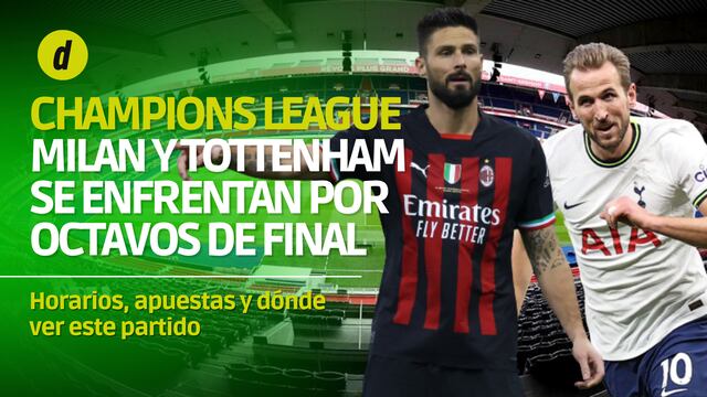 Milan vs. Tottenham: apuestas, horarios y canal TV para ver la Champions League