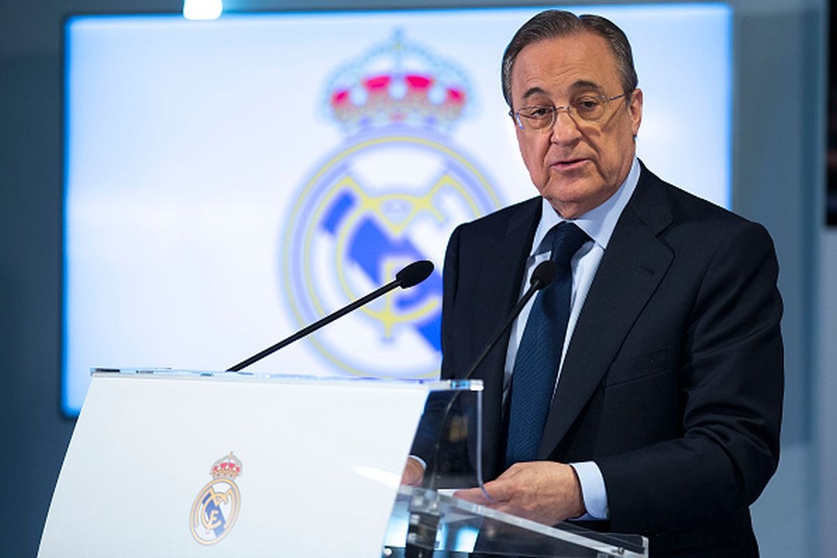 El 13 de abril de 2021, Florentino Pérez fue reelegido como presidente del Real Madrid, tras no presentarse ningún otro candidato para la presidencia del club. (Getty)