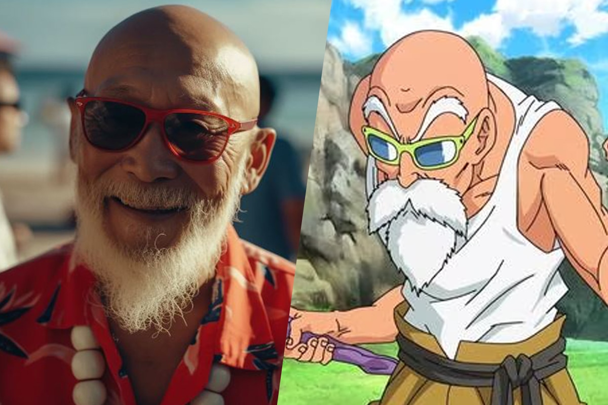 Así se vería el Maestro Roshi en la vida real. Foto: composición