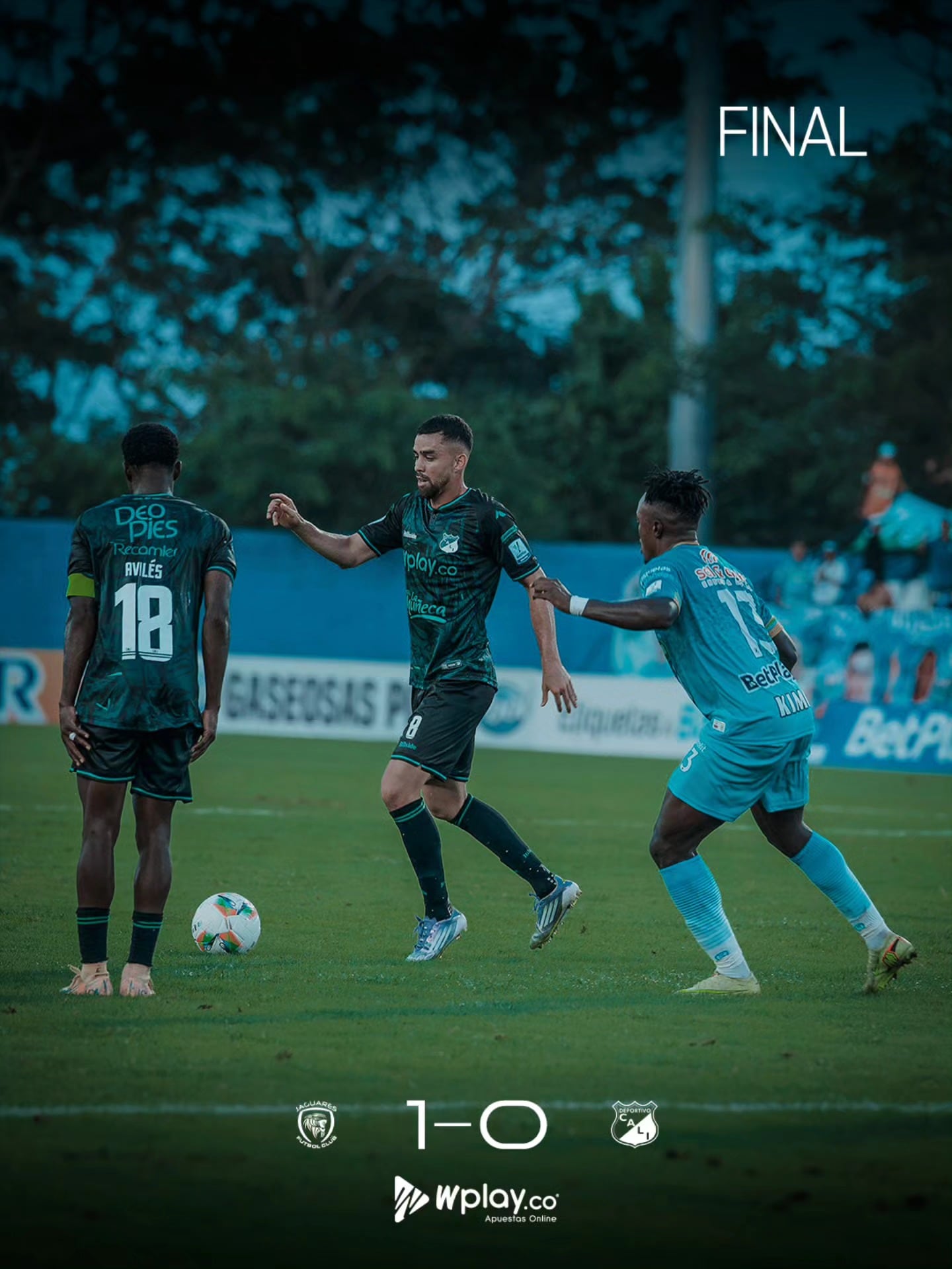 Debut con derrota ante Jaguares. (Foto: Deportivo Cali)