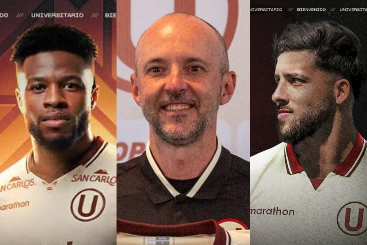 Universitario de Deportes anunció a su nuevo entrenador y sus dos primeros fichajes para el 2026. (Fotos: @Universitario)