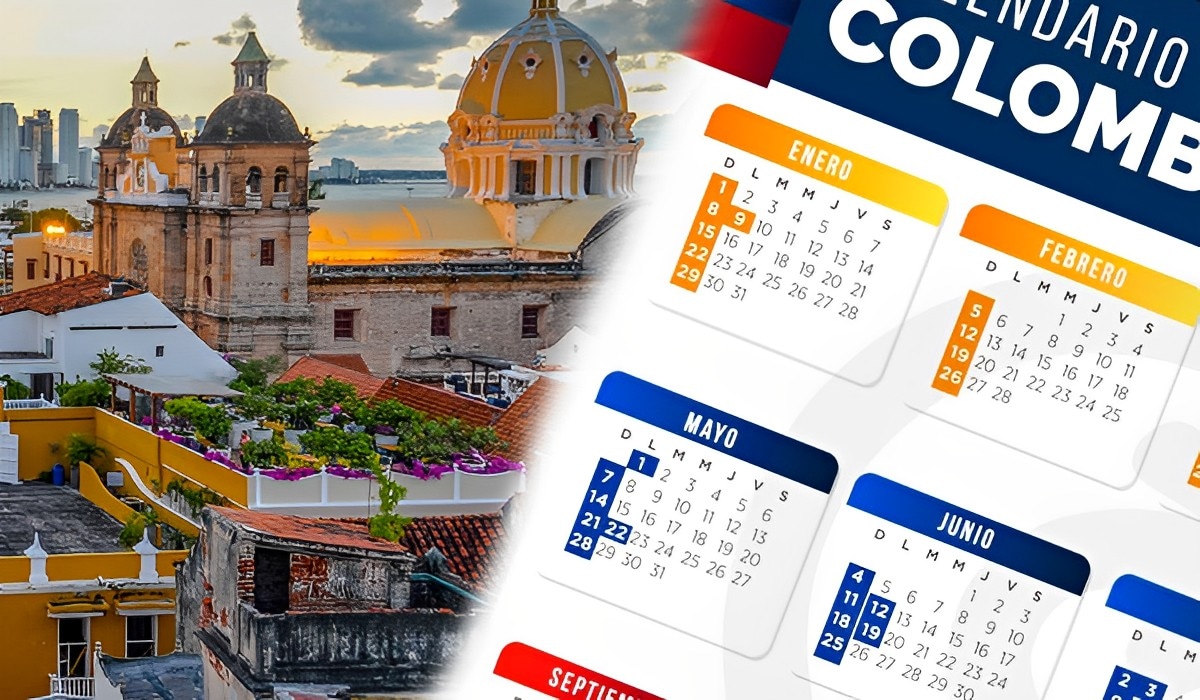 Colombia Calendario 2023. Mantente al tantode los feriados, días festivos y no laborables de este año (Diseño: Calendarena).
