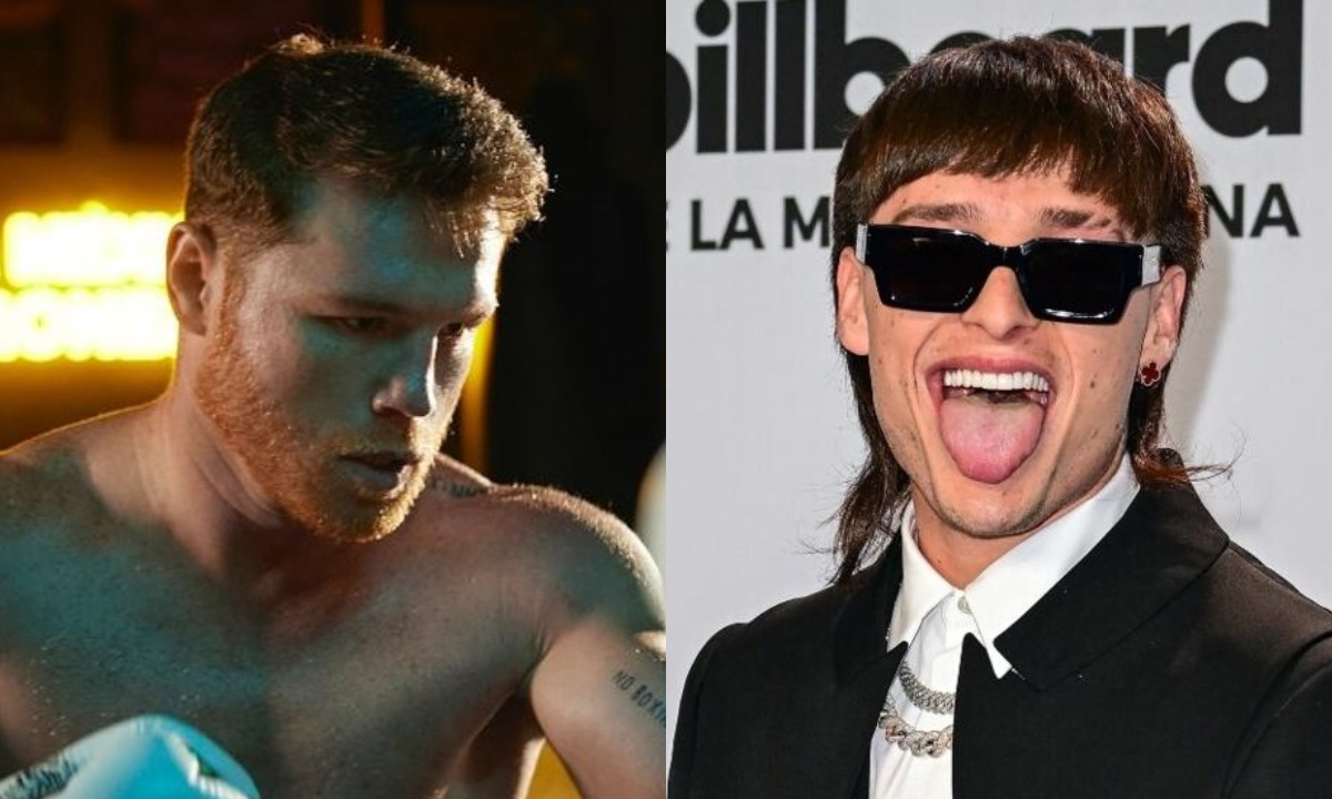 Canelo Álvarez se refirió a la posible participación de Peso Pluma. (Foto: Composición)