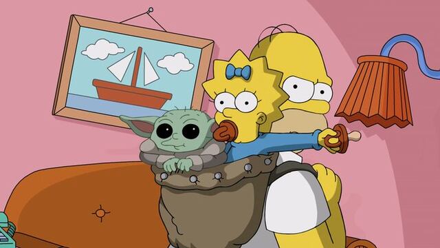 Baby Yoda y Los Simpson se unen en un divertido corto animado