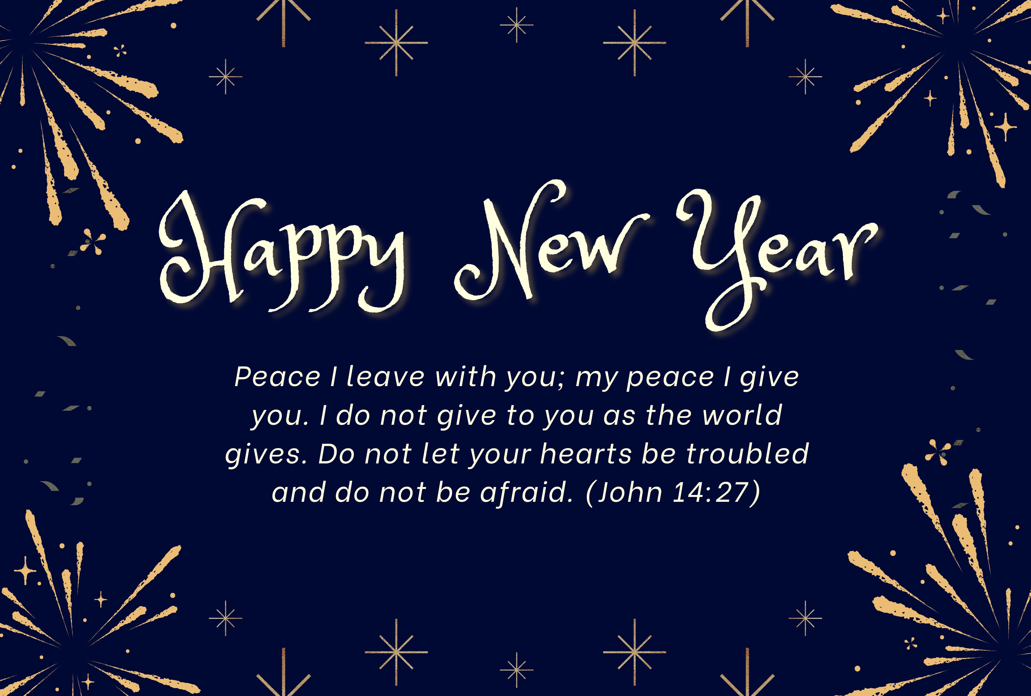 Peace I leave with you; my peace I give you. I do not give to you as the world gives. Do not let your hearts be troubled and do not be afraid. (John 14:27) | Photo by canva.com / Depor
