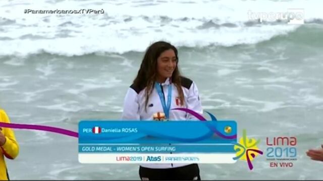 ¡Sueño cumplido! La asombrosa premiación de Daniella Rosas tras ganar el oro en Lima 2019 [VIDEO]