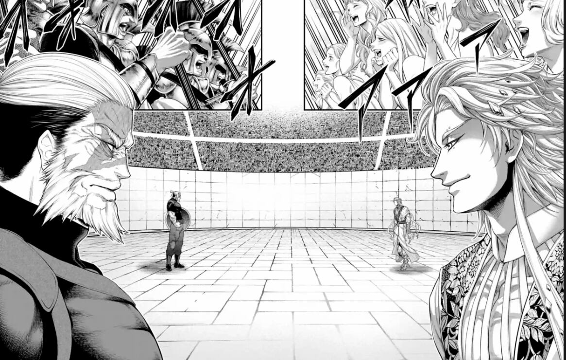 En el manga de "Shuumatsu no Valkyrie", ya tenemos a los peleadores de la ronda 9 de "Record of Ragnarok". Estos son el rey Leónidas y Apolo (Foto: Coamix)