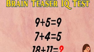 Esta es la prueba de inteligencia definitiva: tienes que resolver el reto matemático en pocos segundos