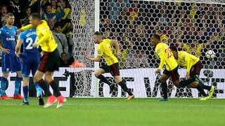 Sin querer queriendo: el taco de Carrillo que desubicó a la defensa del Arsenal para el gol del Watford
