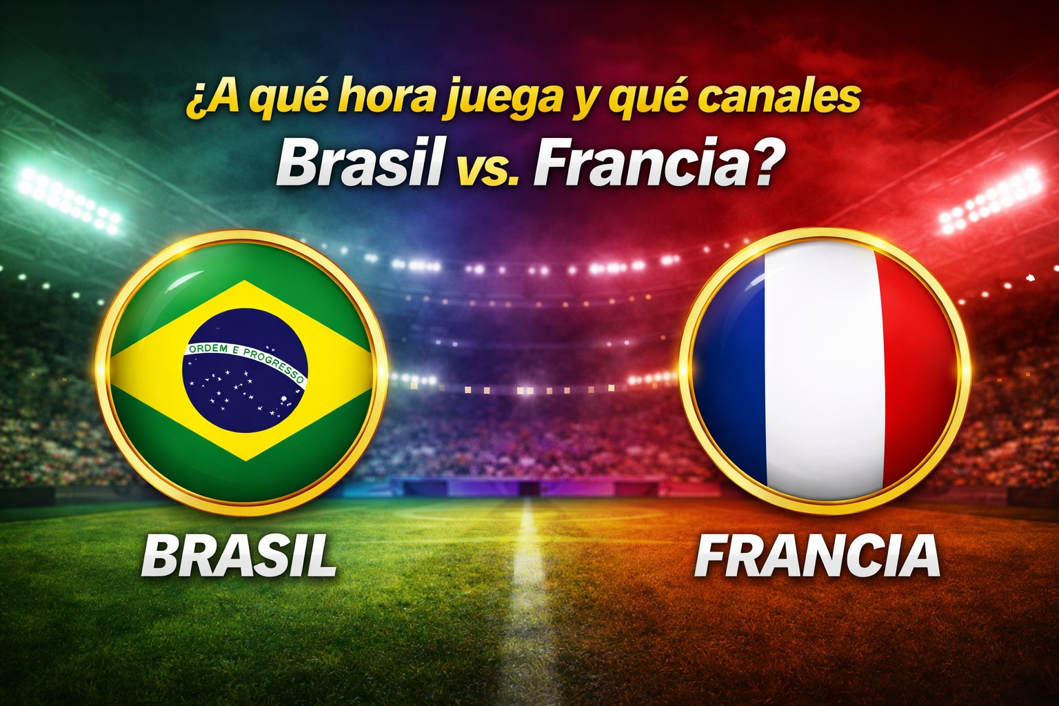 El partido Brasil vs. Francia se jugará el 26 de marzo de 2026 en el estadio Gillette de Foxborough (Imagen hecha por Depor con apoyo de la IA Gemini)