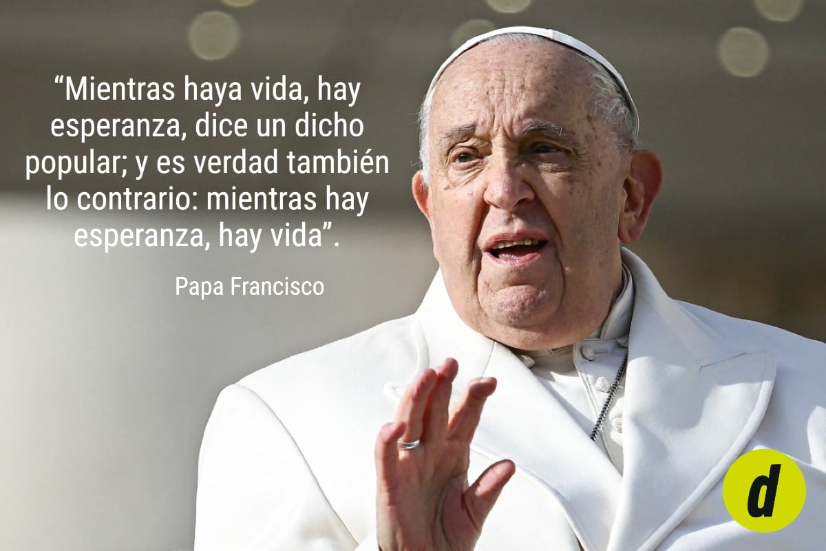 Estas frases permitirán recordar al Papa Francisco y los años que le dedicó a la Iglesia Católica guiando a todos sus fieles. (Foto: composición Depor / AFP)