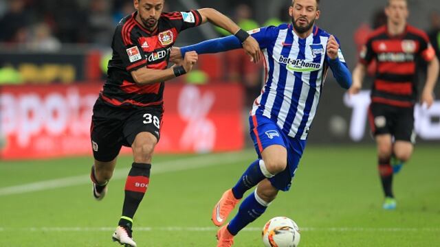 Con 'Chicharito': Leverkusen venció 3-1 a Hertha Berlín por Bundesliga