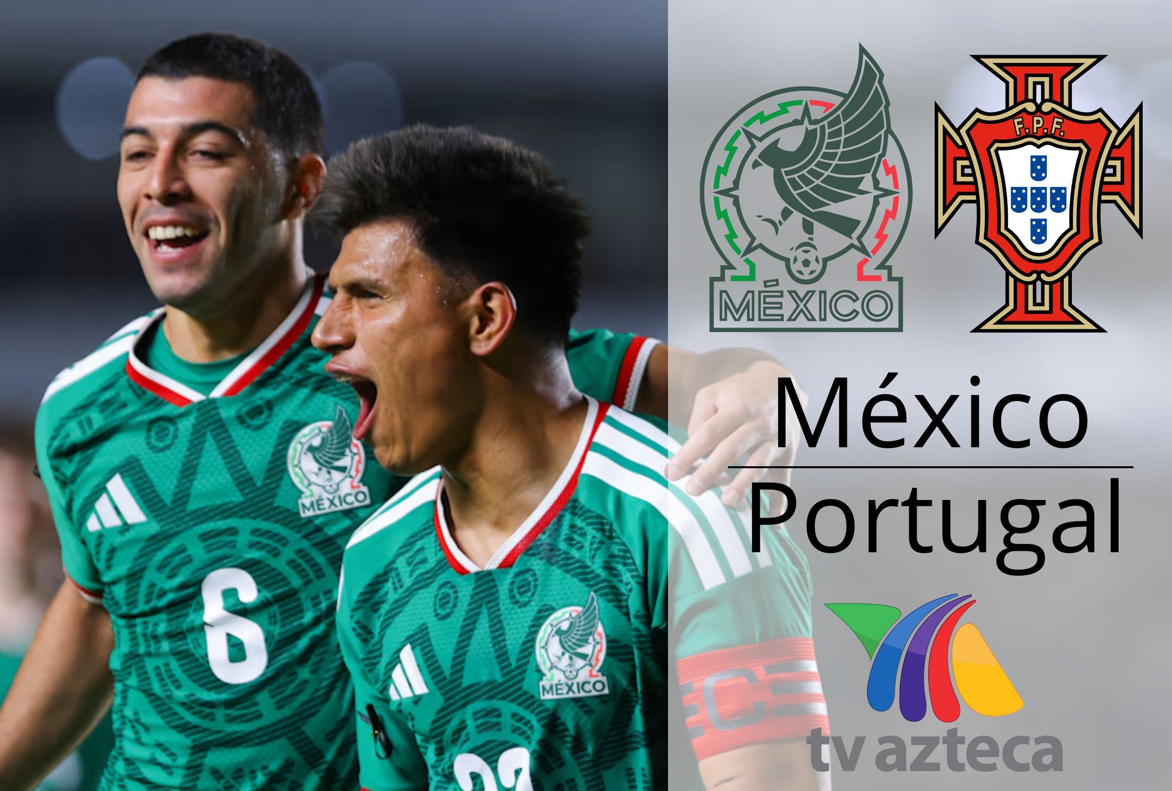 Conoce cómo y dónde ver TV Azteca 7 en vivo para ver el amistoso México vs. Portugal EN VIVO EN DIRECTO este sábado 28 de marzo. (Foto: Composición Depor)