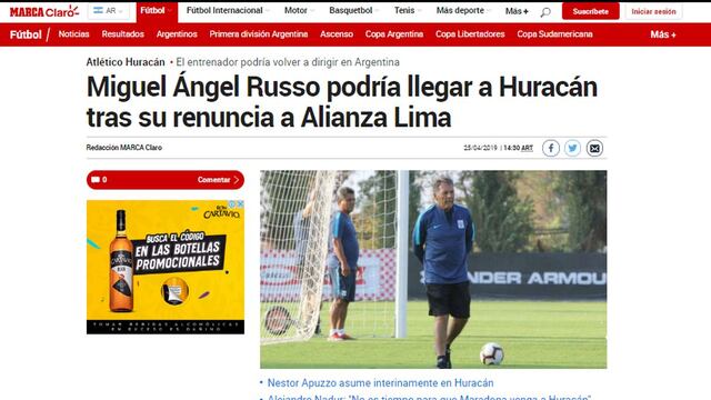 Así informa la prensa internacional sobre la posible llegada de Miguel Ángel Russo a Huracán [FOTOS]