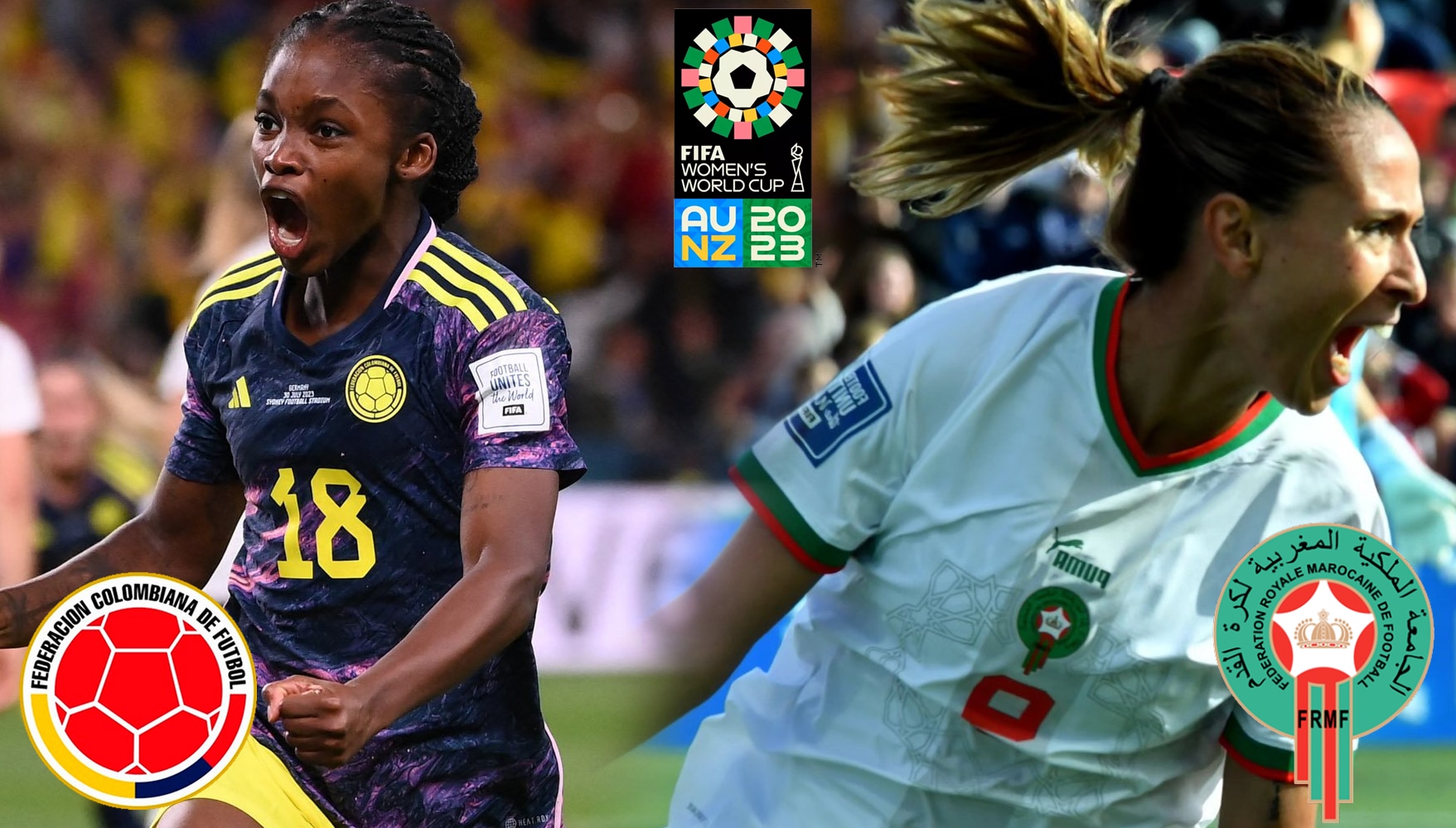 Este jueves Colombia y Marruecos se verán las caras en el estadio HBF Park (Foto: Composición)