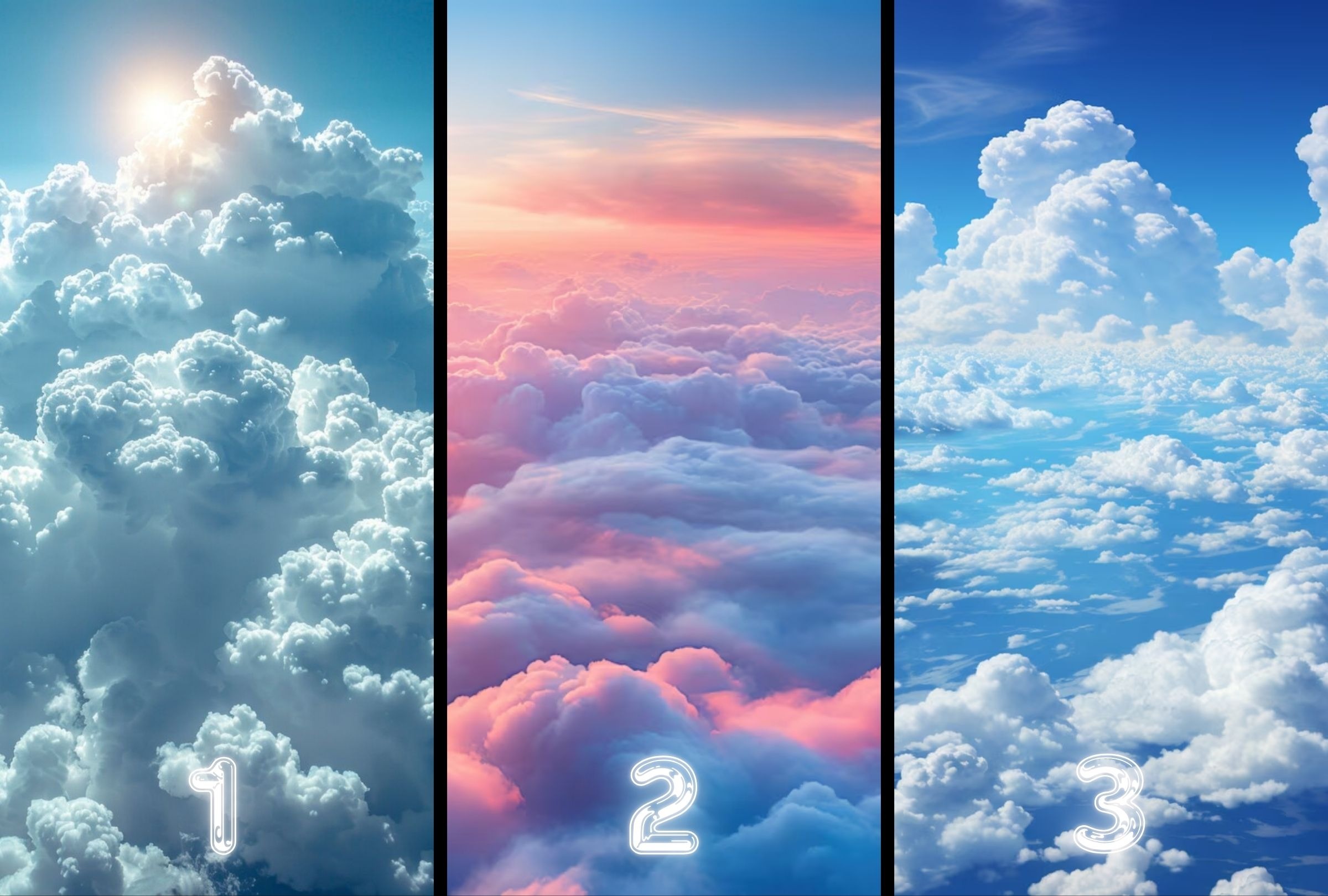 TEST VISUAL | Uno de estos cielos te revelará la respuesta que tanto necesitas saber. (Foto: Composición Freepik / Depor)