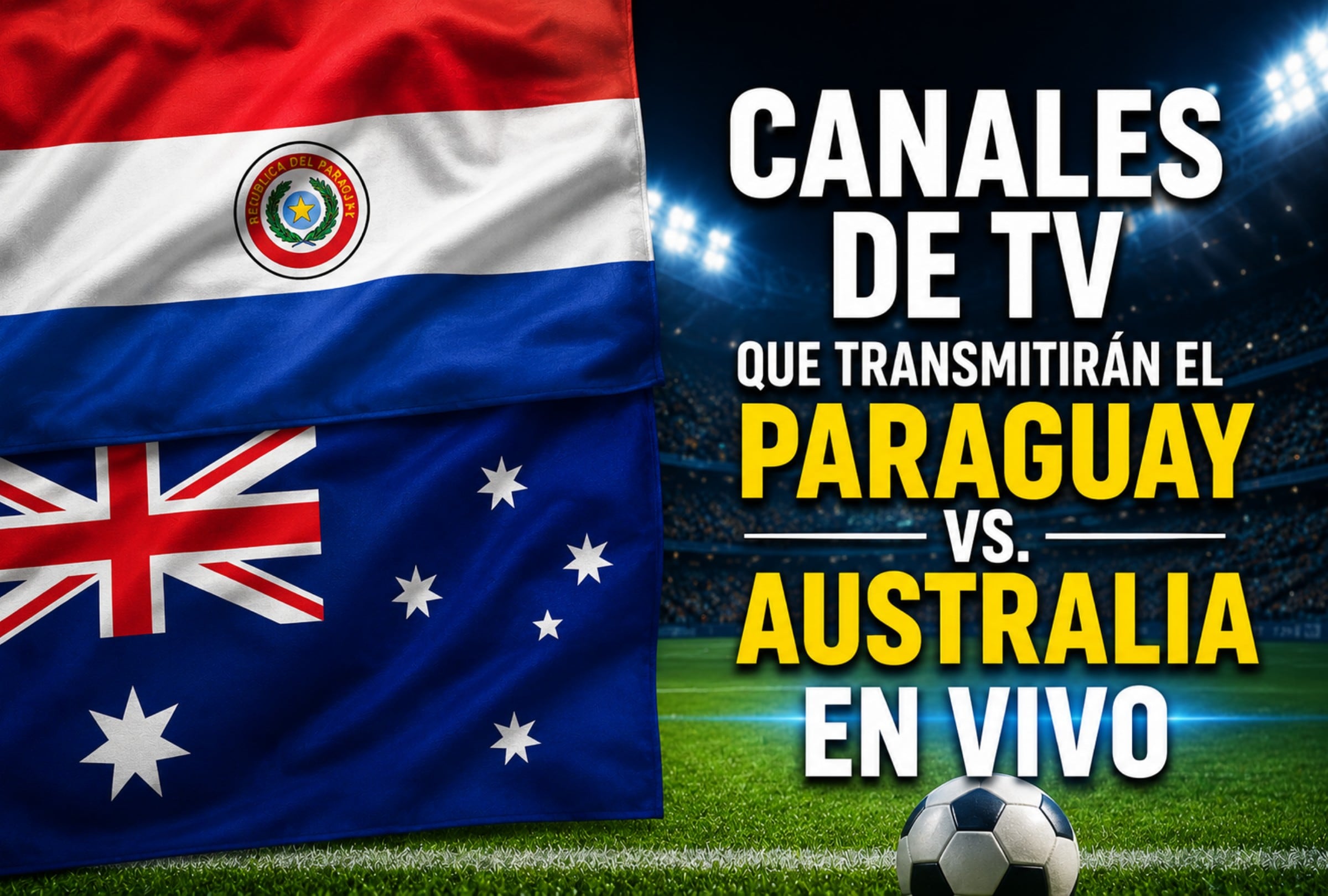 El partido entre Paraguay y Australia se disputará este jueves 25 de junio en el San Francisco Bay Area Stadium. (Foto: Imagen creada por Mix usando Gemini)
