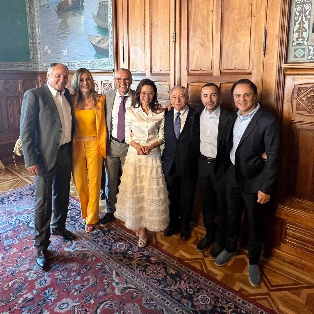 Michelle Yeoh y Jean Todt y sus invitados a la boda (Foto: Felipe Massa/Instagram)