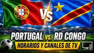 Fecha, hora y canales TV para ver Portugal vs. RD Congo por el por Mundial 2026