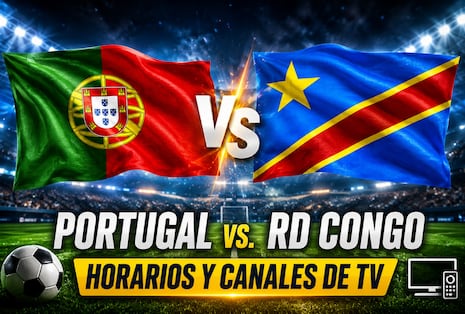 Fecha, hora y canales TV para ver Portugal vs. RD Congo por el por Mundial 2026