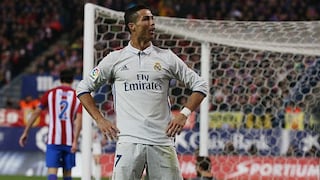 Triplete de Cristiano: Real Madrid goleó 3-0 al Atlético en el Calderón