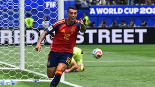 ¡Liquidó el partido! Pedro Porro apareció de cabeza y marcó el 2-0 de España ante Austria