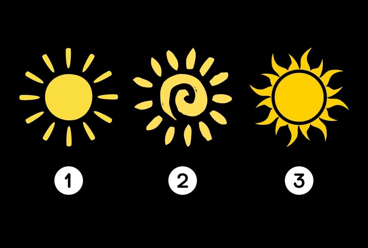 Elige uno de los soles en esta imagen para descubrir si eres una buena persona (Diseño: Depor).