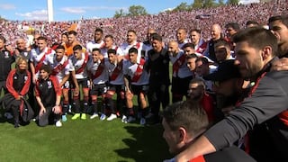 Despedida: Gallardo posó con el plantel de River y fue ovacionado [VIDEO]